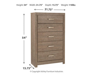 Culverbach Queen Panel Bed with Dresser, Mirror, Chest and 2 Nightstands
