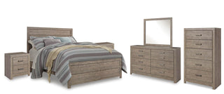 Culverbach Queen Panel Bed with Dresser, Mirror, Chest and 2 Nightstands
