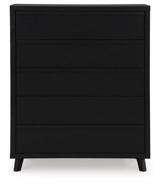 Danziar Five Drawer Wide Chest