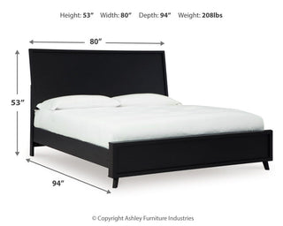 Danziar King Panel Bed, Dresser, Mirror and Nightstand