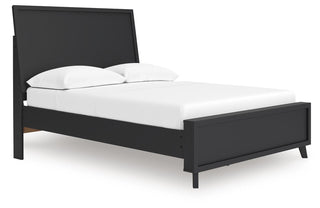 Danziar Full Panel Platform Bed, Dresser and Mirror