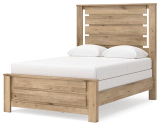 Brozmont Full Panel Bed, Dresser and Mirror