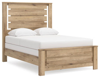 Brozmont Full Panel Bed, Dresser and Mirror