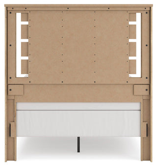 Brozmont Full Panel Bed, Dresser and Mirror