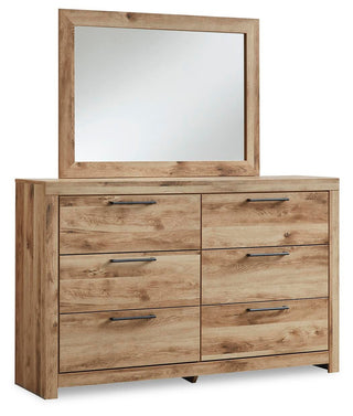 Hyanna King Panel Bed, Dresser, Mirror and 2 Nightstands