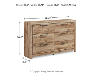 Hyanna Queen Panel Storage Bed, Dresser and Nightstand