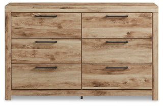 Hyanna Queen Panel Storage Bed, Dresser and Nightstand