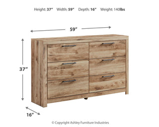 Hyanna King Panel Storage Bed, Dresser and 2 Nightstands