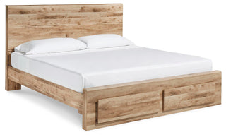 Hyanna King Panel Storage Bed, Dresser and Mirror