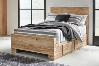Hyanna Panel Bed with 1 Side Storage - Full