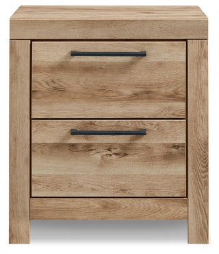 Hyanna Queen Panel Bed with Dresser, Mirror and 1 Nightstand