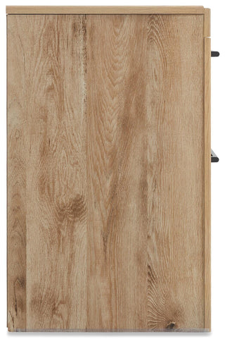 Hyanna King Panel Storage Bed, Dresser, Mirror and 2 Nightstands