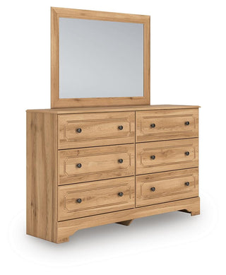 Aleaport Twin Panel Bed, Dresser and Mirror