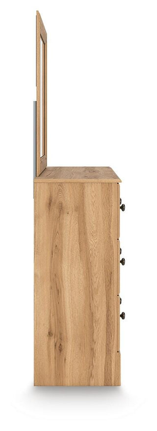 Aleaport Twin Panel Bed, Dresser and Mirror