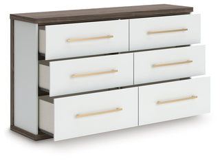 Kendanport King Upholstered Bed, Dresser and Nightstand