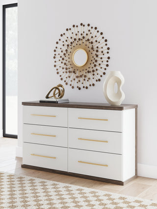 Kendanport King Upholstered Bed, Dresser and Nightstand