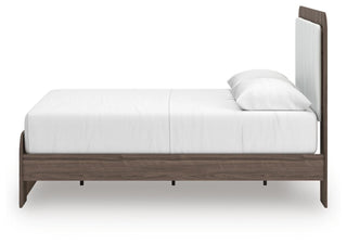 Kendanport Queen Upholstered Bed, Dresser, Mirror and Nightstand