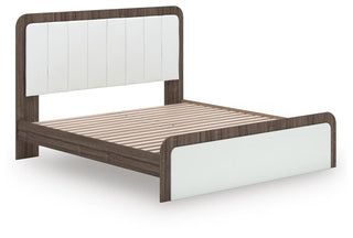Kendanport King Upholstered Bed, Dresser and Nightstand