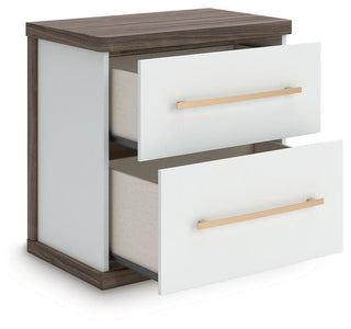 Kendanport Queen Upholstered Bed, Dresser, Mirror and Nightstand