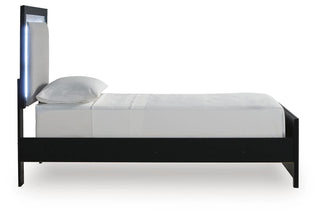 Maeling Queen Upholstered Panel Bed