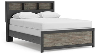 Broachmyn Queen Bookcase Panel Bed, Dresser and Nightstand