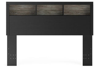 Broachmyn Lighted Bookcase Headboard