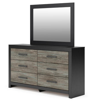 Broachmyn Full Bookcase Bed, Dresser and Mirror