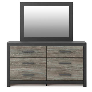 Broachmyn Twin Bookcase Bed, Dresser and Mirror