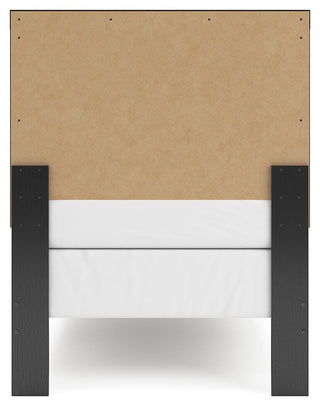 Broachmyn Panel Bed - Black/Gray, Twin