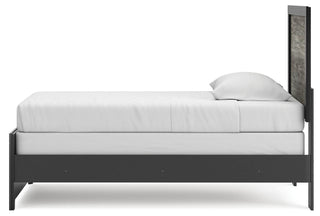 Broachmyn Panel Bed - Black/Gray, Twin