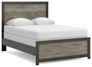 Broachmyn Panel Bed - Black/Gray, Full