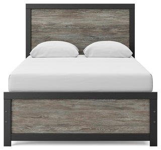 Broachmyn Panel Bed - Black/Gray, Full