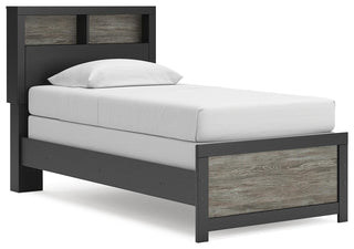 Broachmyn Twin Bookcase Bed, Dresser and Mirror