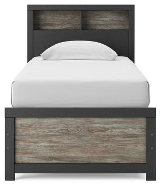Broachmyn Twin Bookcase Bed, Dresser and Mirror