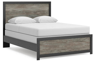 Broachmyn Panel Bed - Black/Gray, Queen