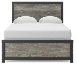 Broachmyn Panel Bed - Black/Gray, Queen