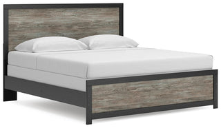 Broachmyn Panel Bed - Black/Gray, King
