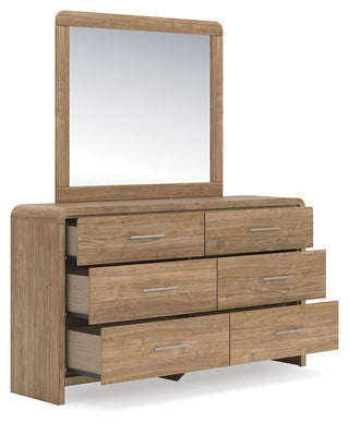 Gramburg Queen Panel Bed, Dresser and Mirror