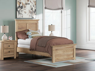 Makidern Twin Panel Bed, Dresser and Mirror
