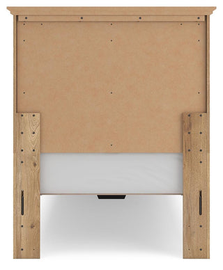 Makidern Twin Panel Storage Bed, Dresser and Mirror