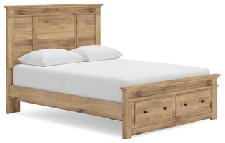 Makidern Queen Panel Storage Bed, Dresser and Mirror