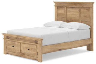 Makidern Full Panel Storage Bed, Dresser and Mirror