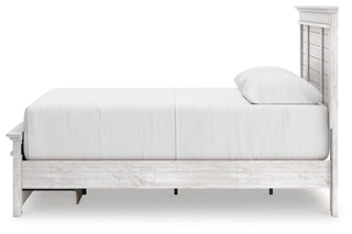 Makidern Queen Panel Storage Bed, Dresser and Mirror