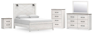 Gerridan Queen Panel Bed, Dresser, Mirror, Chest and Nightstand