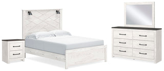Gerridan Queen Panel Bed, Dresser, Mirror, and Nightstand