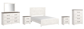 Gerridan Queen Panel Bed with Dresser, Mirror, Chest and 2 Nightstands