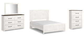 Gerridan Queen Panel Bed, Dresser, Mirror, and Chest