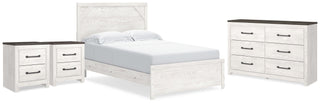 Gerridan Queen Panel Bed, Dresser and 2 Nightstands