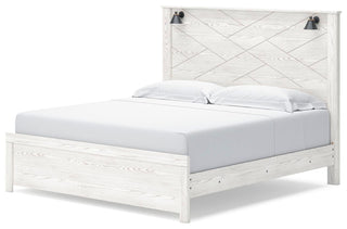 Gerridan King Panel Bed, Dresser, Mirror, Chest, and Nightstand