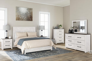 Gerridan Queen Panel Bed with Dresser, Mirror, Chest and Nightstand